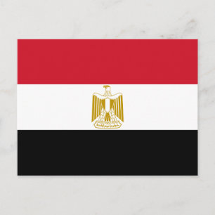Egypt (Egyptian) Flag Postcard