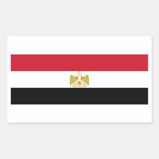 Egypt/Egyptian Flag Rectangular Sticker