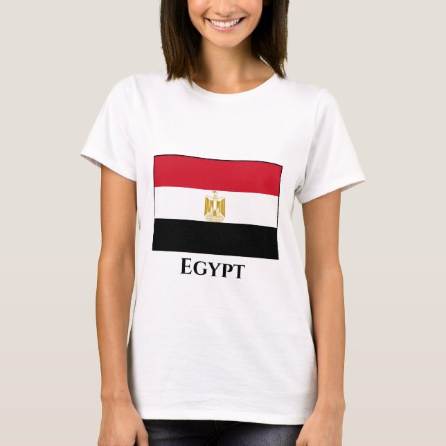 Egypt (Egyptian) Flag T-Shirt (Front)