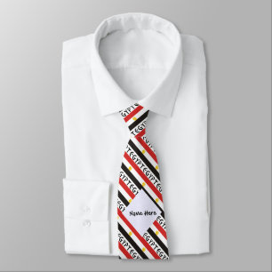 Egypt Egyptian Flag Tiled Personalised Name  Tie
