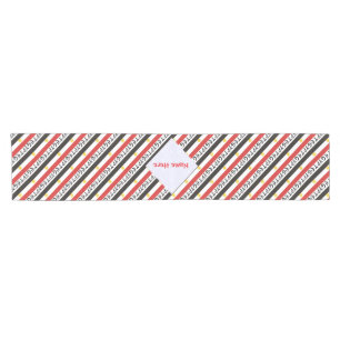 Egypt Egyptian Flag Tiled Red Personalised  Short  Table Runner