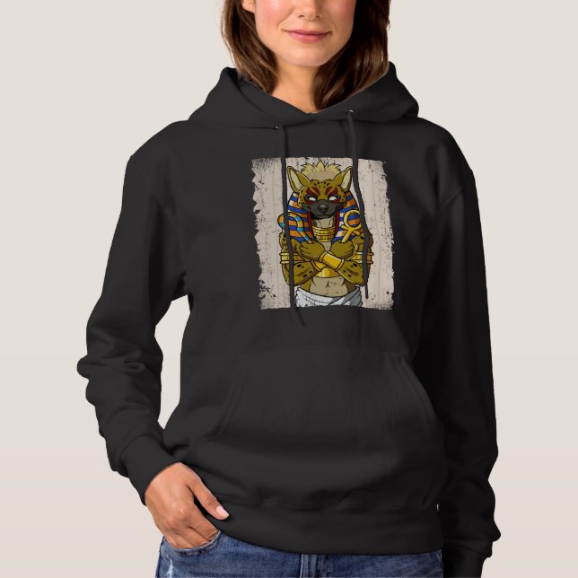 Egypt Egyptian Hyena Pharaoh Hoodie (Front)