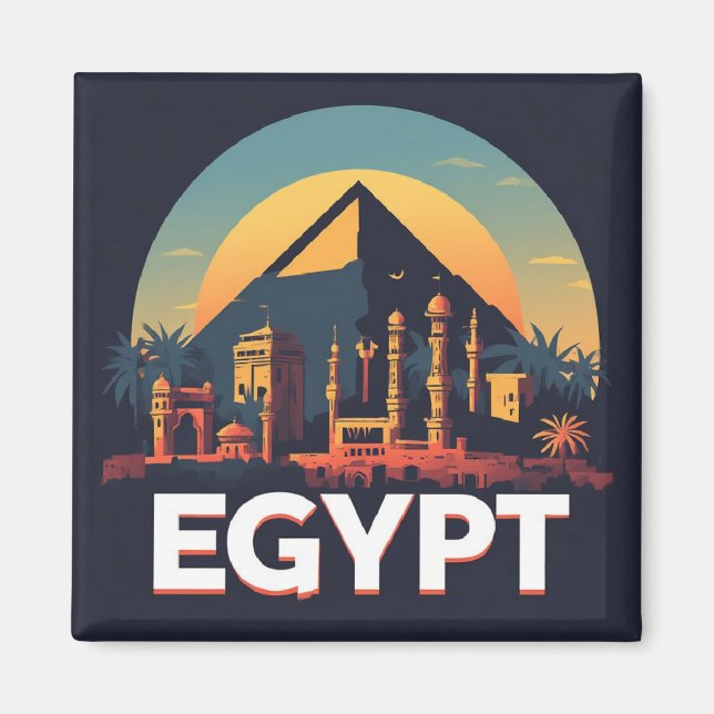 Egypt First Travel Keepsake For New Experiences Magnet (Front)