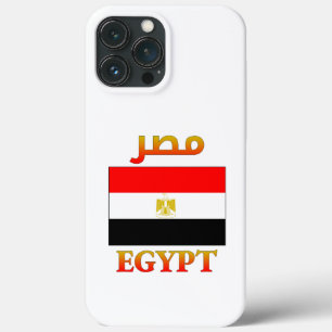 Egypt Flag مصر Arabic & English WordArt Cool iPhone 13 Pro Max Case