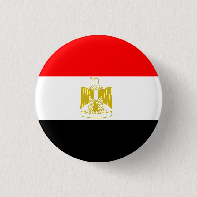 EGYPT FLAG 3 CM ROUND BADGE (Front)