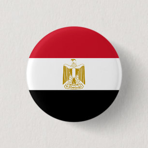 Egypt Flag 3 Cm Round Badge