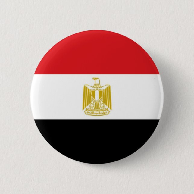 Egypt Flag 6 Cm Round Badge (Front)