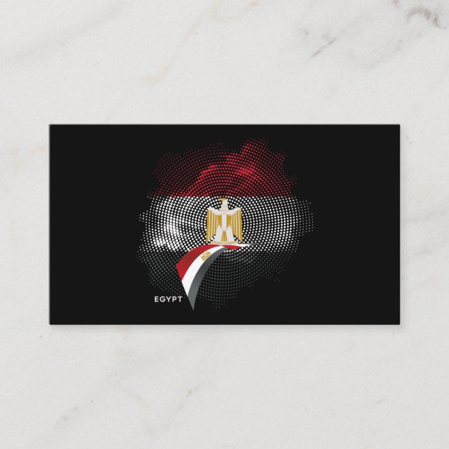 Egypt flag business card (Front)