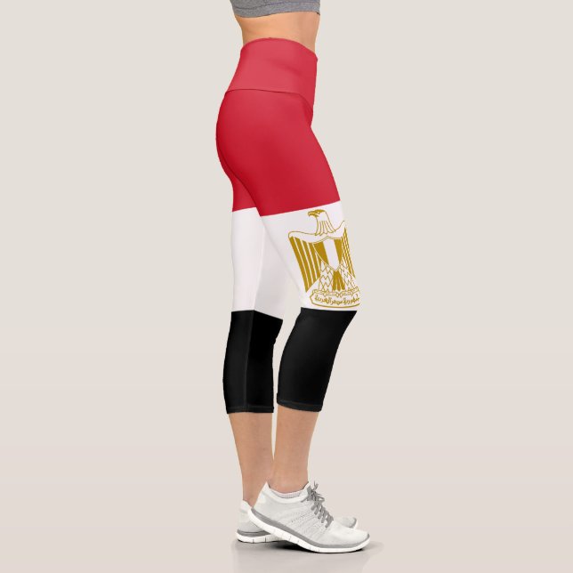 Egypt Flag Capri Leggings (Right)