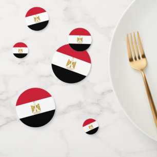 Egypt flag confetti