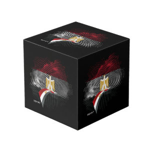 Egypt flag cube
