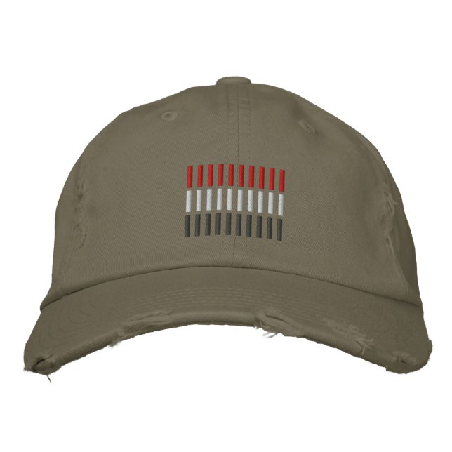 Egypt Flag Embroidery Embroidered Hat (Front)
