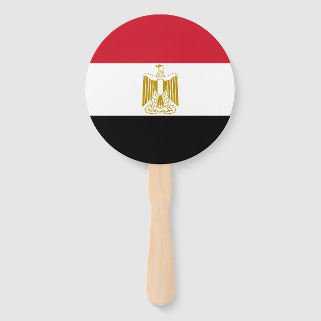 Egypt Flag Hand Fan (Front)