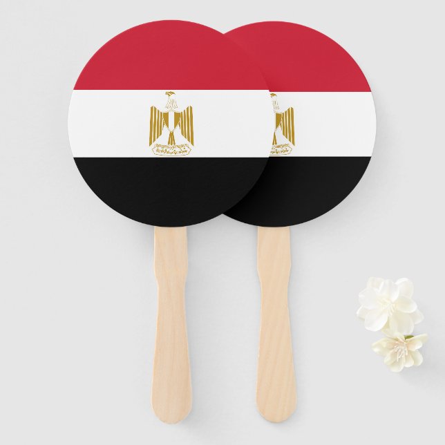 Egypt flag hand fan (Front and Back)