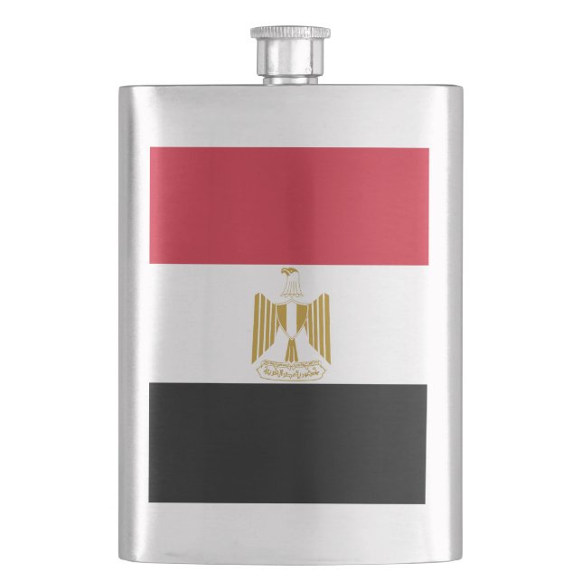 Egypt flag hip flask (Front)