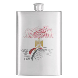 Egypt flag hip flask