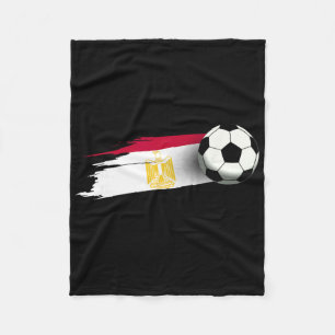 Egypt Flag Jersey Egyptian Soccer Team Egyptian _1 Fleece Blanket