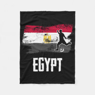 Egypt Flag Jersey Egyptian Soccer Team Egyptian _1 Fleece Blanket