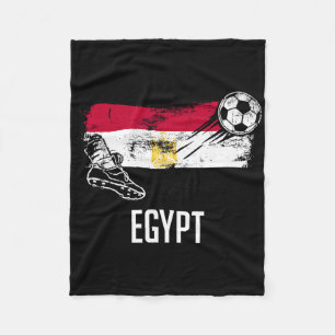 Egypt Flag Jersey Egyptian Soccer Team Egyptian _2 Fleece Blanket