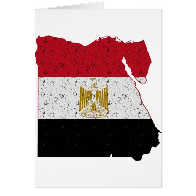 Egypt Flag Map Crackle (Front)