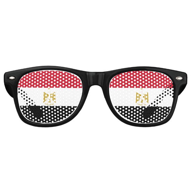 Egypt flag Party Sunglasses (Front)