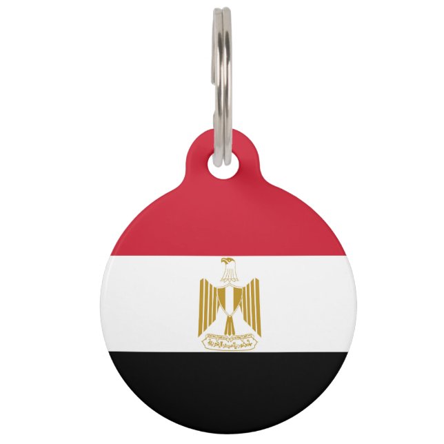 Egypt flag pet tag (Front)