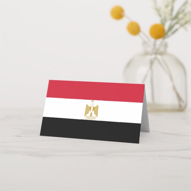 Egypt flag place card (Front)
