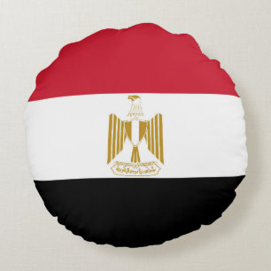 Egypt flag round cushion