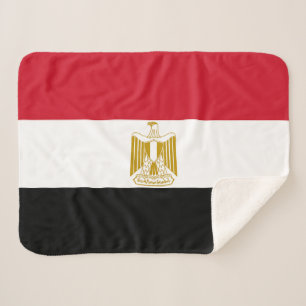 Egypt Flag Sherpa Blanket