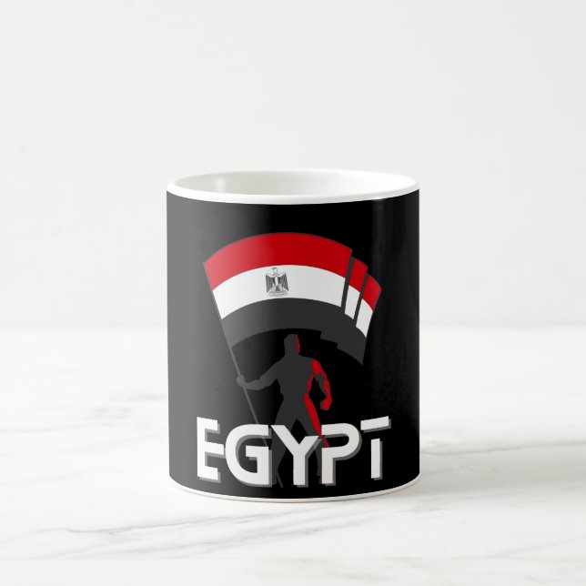 Egypt Flag Shirt Coffee Mug (Center)