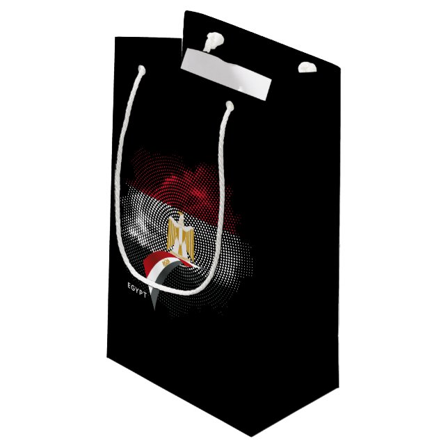 Egypt flag small gift bag (Back Angled)