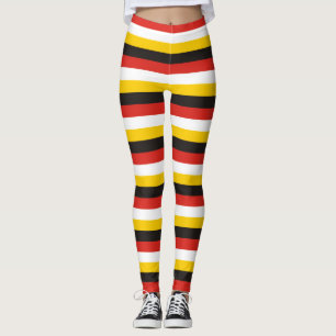 Egypt flag stripes country pattern symbol black re leggings