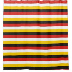Egypt flag stripes country pattern symbol black re shower curtain