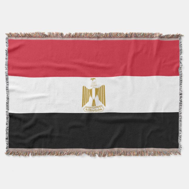 Egypt flag throw blanket (Front)