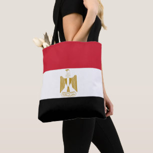 Egypt flag tote bag