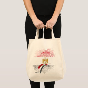 Egypt flag tote bag