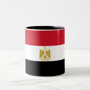 Egypt Flag Two-Tone Coffee Mug