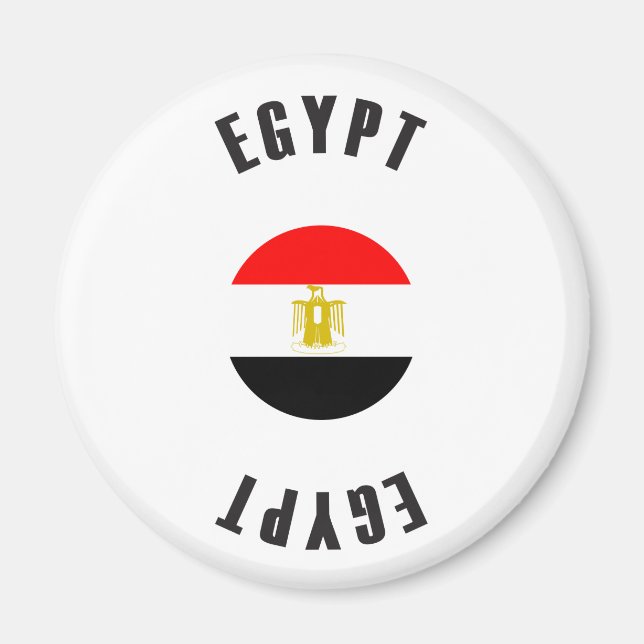 Egypt Flag Wheel Magnet (Front)
