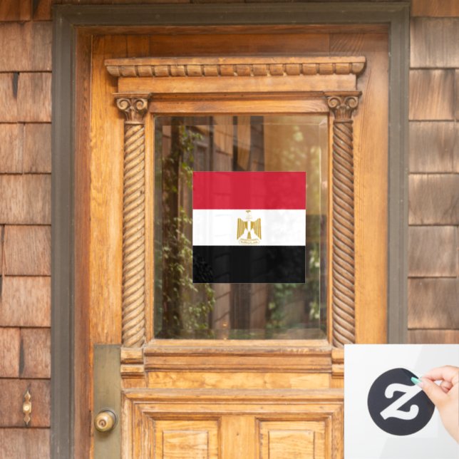 Egypt flag window cling (Home Door)