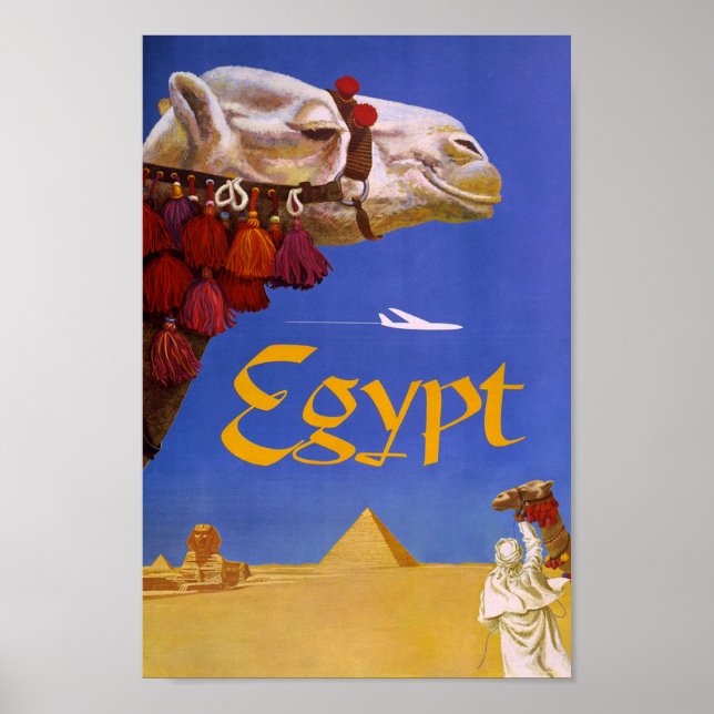 Egypt. Fly TWA (1960) vintage Poster (Front)