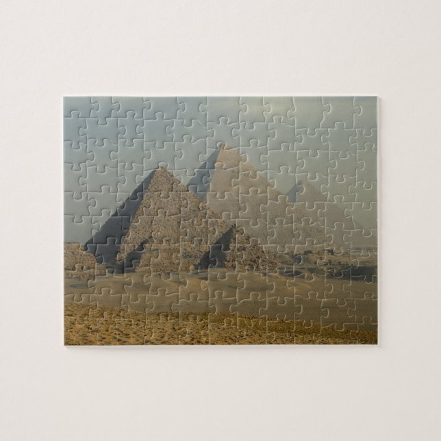 Egypt, Giza, Giza Pyramids Complex, Giza Plateau Jigsaw Puzzle (Horizontal)