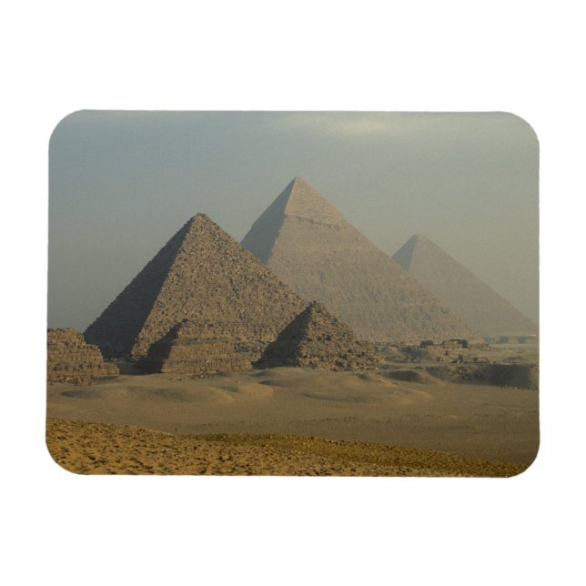 Egypt, Giza, Giza Pyramids Complex, Giza Plateau Magnet (Horizontal)