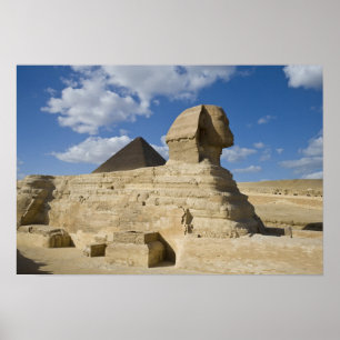 Egypt, Giza. The great Sphynx rises above the 2 Poster