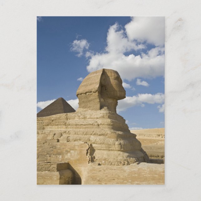 Egypt, Giza. The great Sphynx rises above the Postcard (Front)