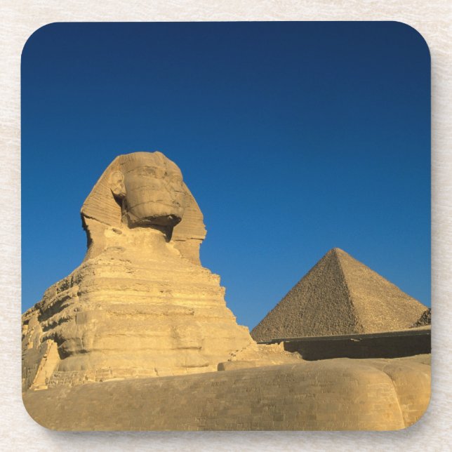 Egypt, Giza, The Sphinx, Old Kingdom, Unesco Coaster (Front)