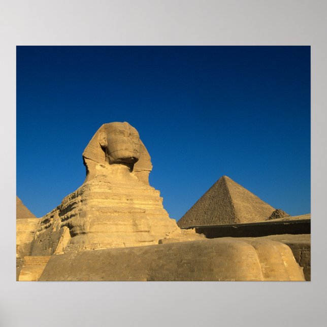 Egypt, Giza, The Sphinx, Old Kingdom, Unesco Poster (Front)