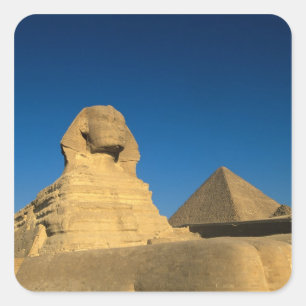 Egypt, Giza, The Sphinx, Old Kingdom, Unesco Square Sticker