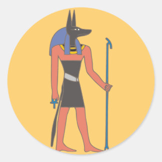 Egypt God Anubis egypt deity Classic Round Sticker