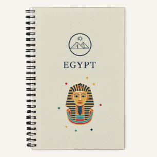 Egypt Heritage & Pharaoh's Mask Photo Archive  Notebook