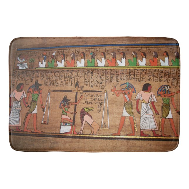 Egypt-Hieroglyphs Bath Mat (Front)